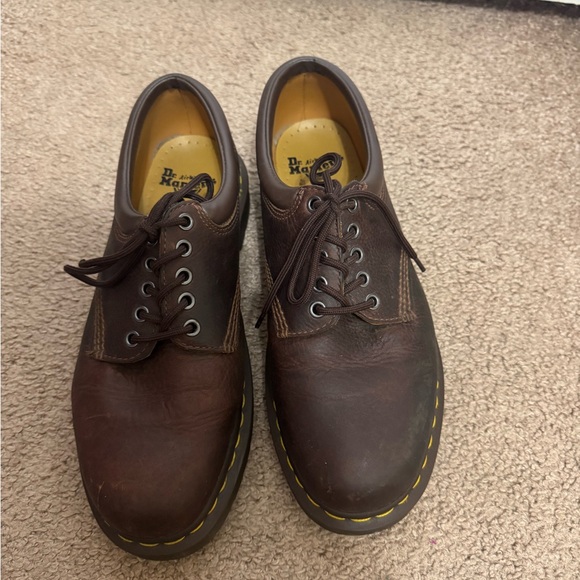 Dr. Martens Dark Brown Leather Oxfords - Picture 2 of 8